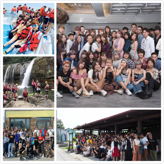 每年會安排員工旅遊~讓大家放鬆心情增進夥伴之間的感情 HairCity髮型助理國內旅遊-台中燙染髮推薦